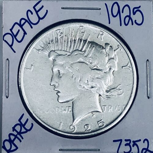 1925 SILVER PEACE DOLLAR COIN U.S. MINT FREE SHIPPING 7352 - Photo 1/3