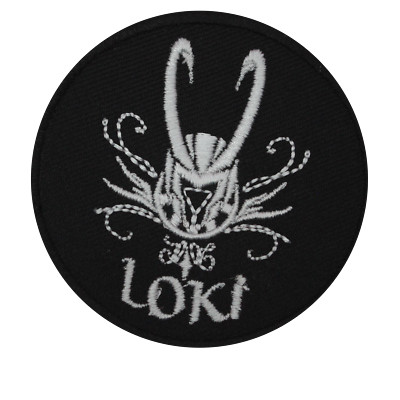 Loki TV Serie Rund Bestickt Aufbügeln Aufnäher Abzeichen Für Kleidung 7cm