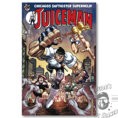 Comic Juiceman #1   Chicagos Saftigster Superheld Heft Plem Plem Productions NEU