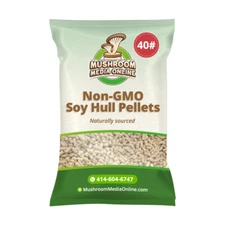 MushroomMediaOnline 100% Soy Hull Mushroom Pellets -NON-GMO