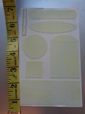 Mrs. Grossman Textured Tags Celery Stickers Scrapbooking Cards Crafts