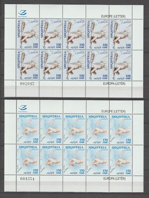 s36914 ALBANIEN EUROPA CEPT MNH ** 2008 MSx2 DER BRIEF