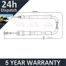Fits Mercedes Sprinter 1.8 2.1 CDi 2.7 3.0 Purevue Rear Hand Brake Cable #2