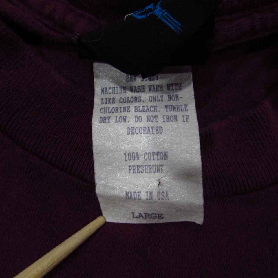 Vintage Motown Cafe Shirt Men's Large Maroon Embroidered Las Vegas Single Stitch - Image 4 of 4