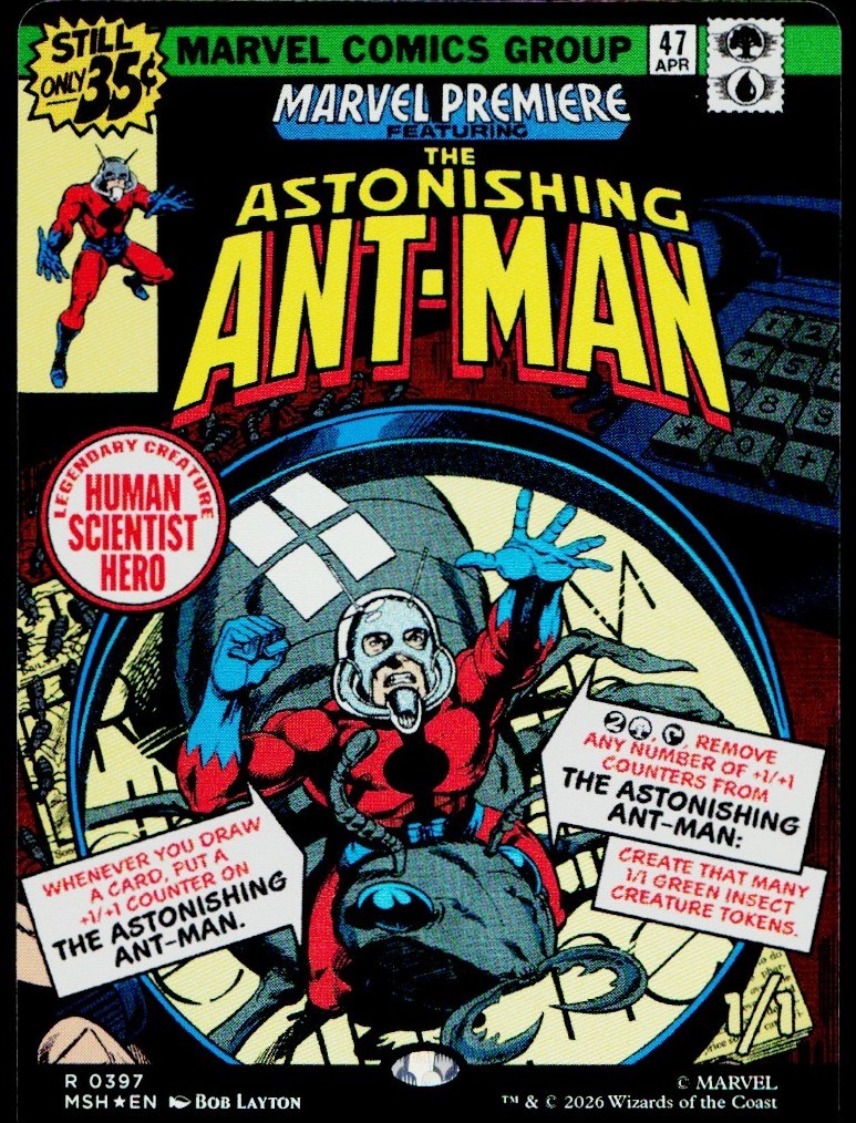 The Astonishing Ant-Man (Borderless) Foil R Marvel Super Heroes 397 NM