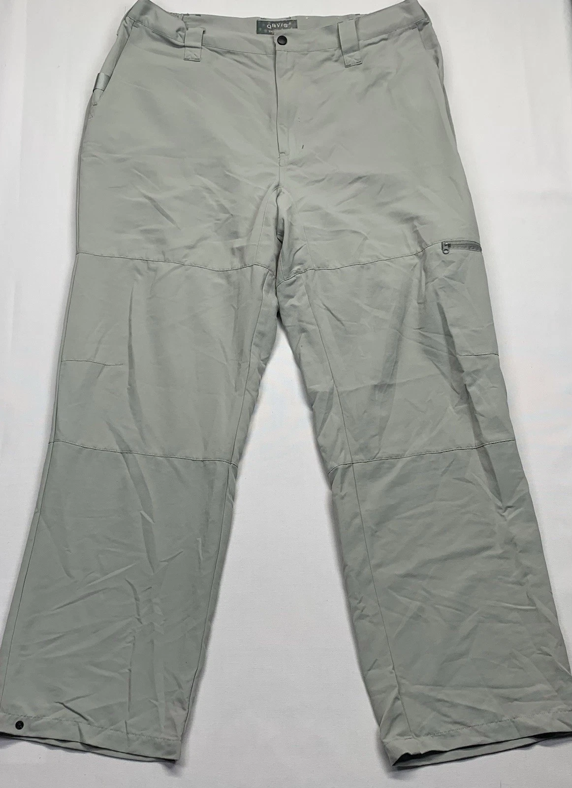 Orvis Pants Mens Large Trout Bum Fishing Outdoors Cargo Pockets Stretch Hiking