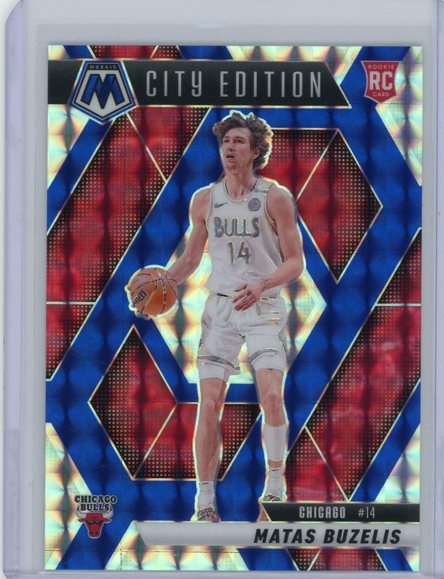 2024-25 Panini Mosaic Basketball Choice Blue Rookie #273 Matas Buzelis #11/45