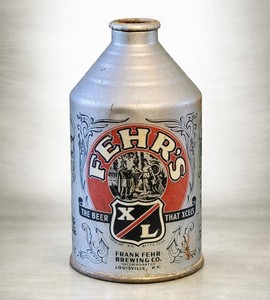 Fehr’s Crowntainer Beer Can Cone Top Frank Fehr Brewing Louisville, Kentucky USA