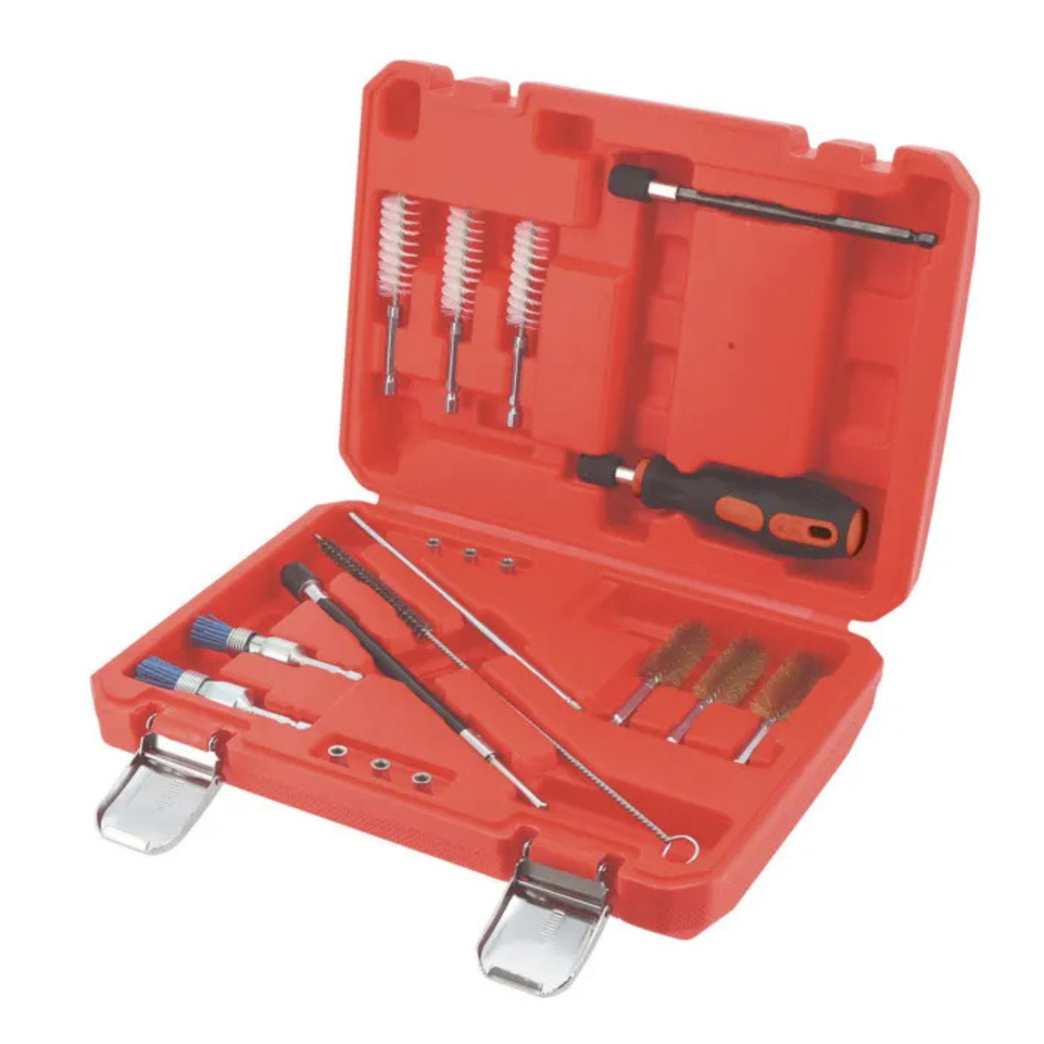 Coffret nettoyage injecteur compartiment 19 pièces pour la révision de votre auto
