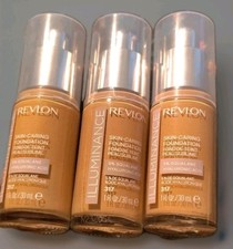 3X Revlon Illuminance Skin-Caring Liquid Foundation 317 Tan Sand 1 fl. oz ea New