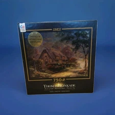 Ceaco Thomas Kinkade Metallic Special Edition Lovelight Cottage 750 Piece Puzzle