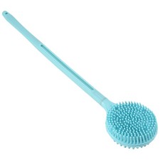 -Sided Shower Body Brush Silicone Long Handle Bathroom Wash Brush Bathing5233
