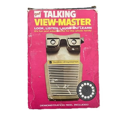 Vintage GAF Talking View-Master + 2 Jungle Book Rollen