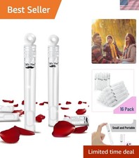 16 Pack of Leak-Proof Mini Bubble Wands - Perfect for Weddings  Events