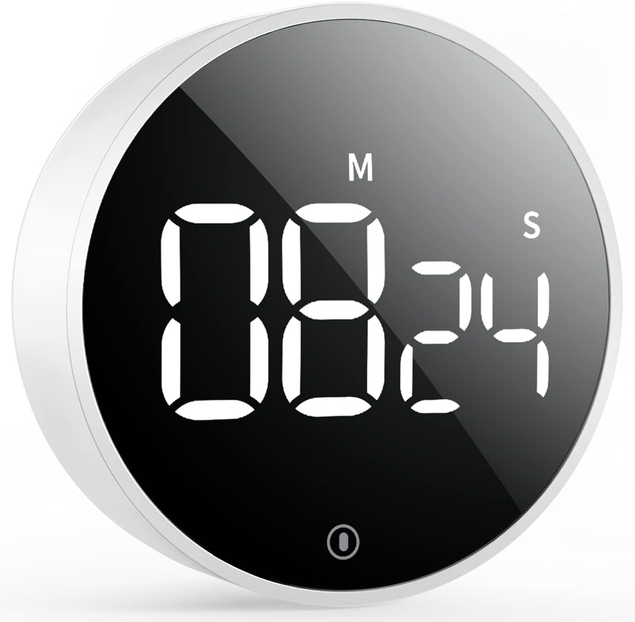 VOCOO Digital Kitchen Timer Magnetic Countdown Black White