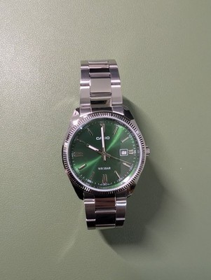 Casio MTP-1302PD-3AJF | Japan Version | Grünes Ziffernblatt| Siehe Beschriebung