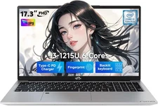 NIMO 17.3 IPS FHD Laptop Intel 6 Cores I3-1215U 8GB RAM 256GB SSD Backlit KB