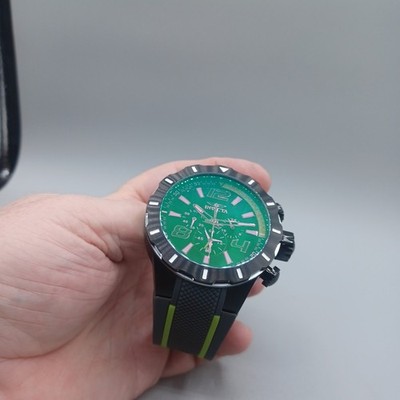 INVICTA 52MM S1 RALLY TURBO RADAR QUARTZ CHRONO SILICONE STRAP WATCH MODEL 35123