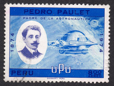 1974  Peru SC# C H16 - Pedro Paulet and Aerial Torpedo - Used