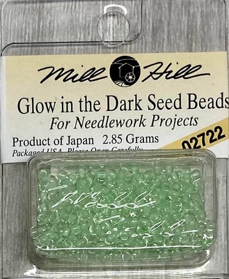 Mill Hill Glass Beads - Color 02722  Green Glow In The  Dark 11/0 - 2.85 Gram