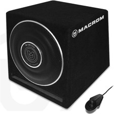 Macrom Subwoofer M-SW200A amplificato 20CM in cassa reflex 200W RMS