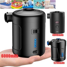 Elektrische USB Akku 6000mAh Luftpumpe Pool Schlauchboote Luftmatratze Gebl&auml;se