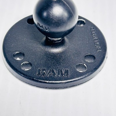 RAM-B-202U RAM Mount 1-Inch Ball With 2.5 Inch Round Base With AMPS Hole Pattern