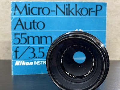 Nikon Micro Nikkor-P Auto 55mm f/3.5 Macro MF Lens From JAPAN
