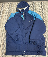 Vintage Nike Blue Colorblock Hooded Full Zip ...
