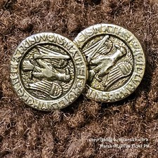 Pair Of Livery Buttons With Seal Of Prince Robert De Florenges
