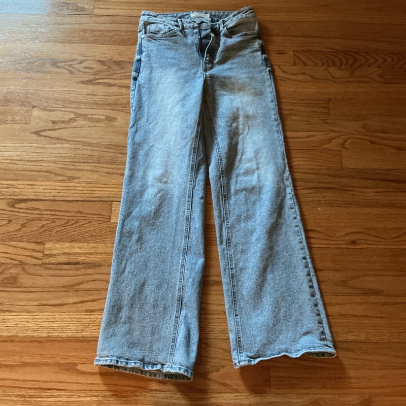 Unpublished Jeans Womens 27 Light Wash High Rise Wide Leg Stretch UW2000768
