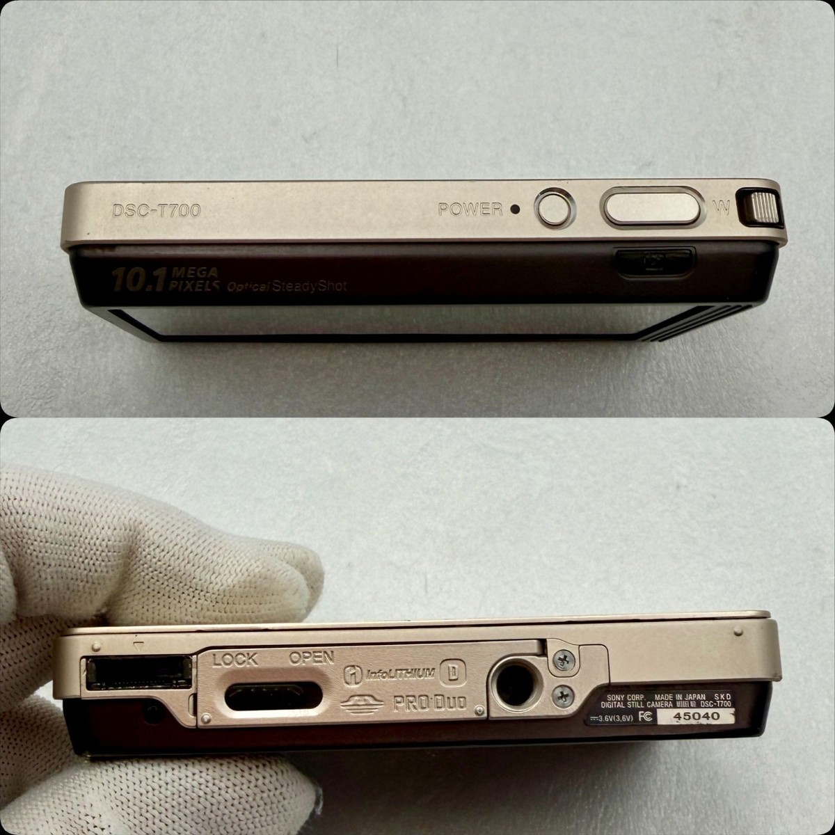 Sony DSC-T700 Cyber-shot Digital Camera Gold Battery Excellent