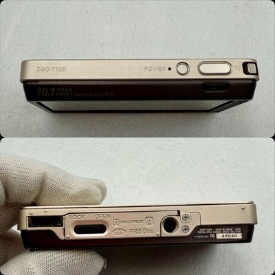 Sony DSC-T700 Cyber-shot Digital Camera Gold Battery Excellent