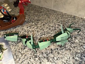 Lego 2005 Viking Ship Challenges the Midgard Serpent 7018 100% Complete W Manual