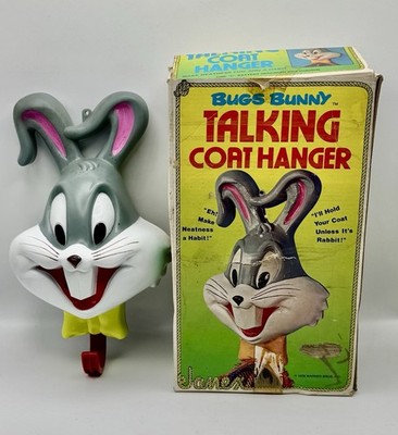 Rare Vintage Bugs Bunny Talking Coat Hanger 1978 Boxed Warner Bros