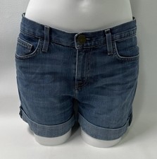 CURRENT/ELLIOTT The Boyfriend Rolled Short Women s Size 26 Blue Denim