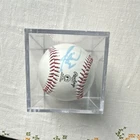 Jaime Moyer and Antonio Bastardo Phillies Signed MLB Baseball with Display Case