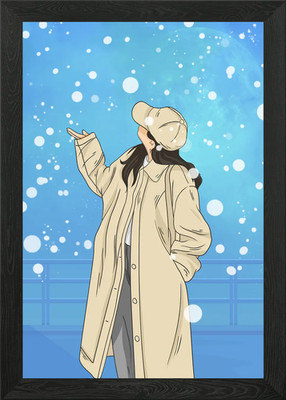 Lofi Aesthetic Framed Wall Art Poster Canvas Print Picture
