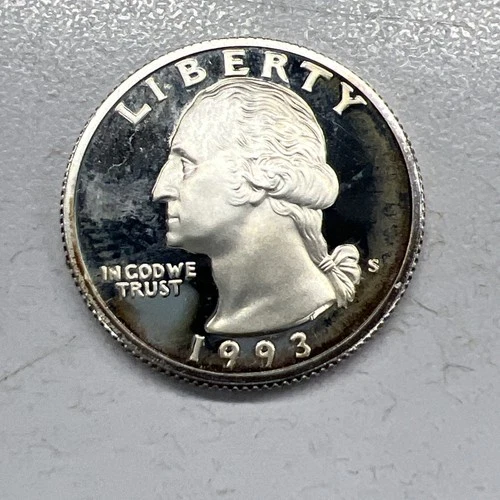 1993 S (Silver) Washington Quarter Proof - BU Condition - MM25