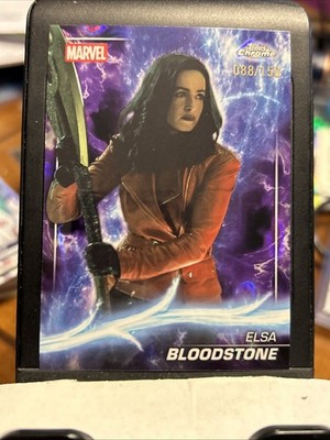 2025 Topps Chrome Marvel Studios #139 Elsa Bloodstone Agatha Lava /150