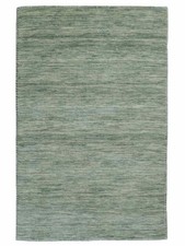 Khademi Loom Gabbeh Orientteppich 93x60 | Handgewebter Wollteppich, Mintgrün