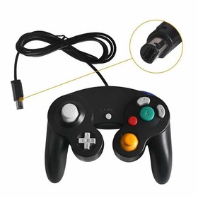 Black Wired NGC Controller Gamepad For Nintendo GameCube GC & Wii U Console NEW