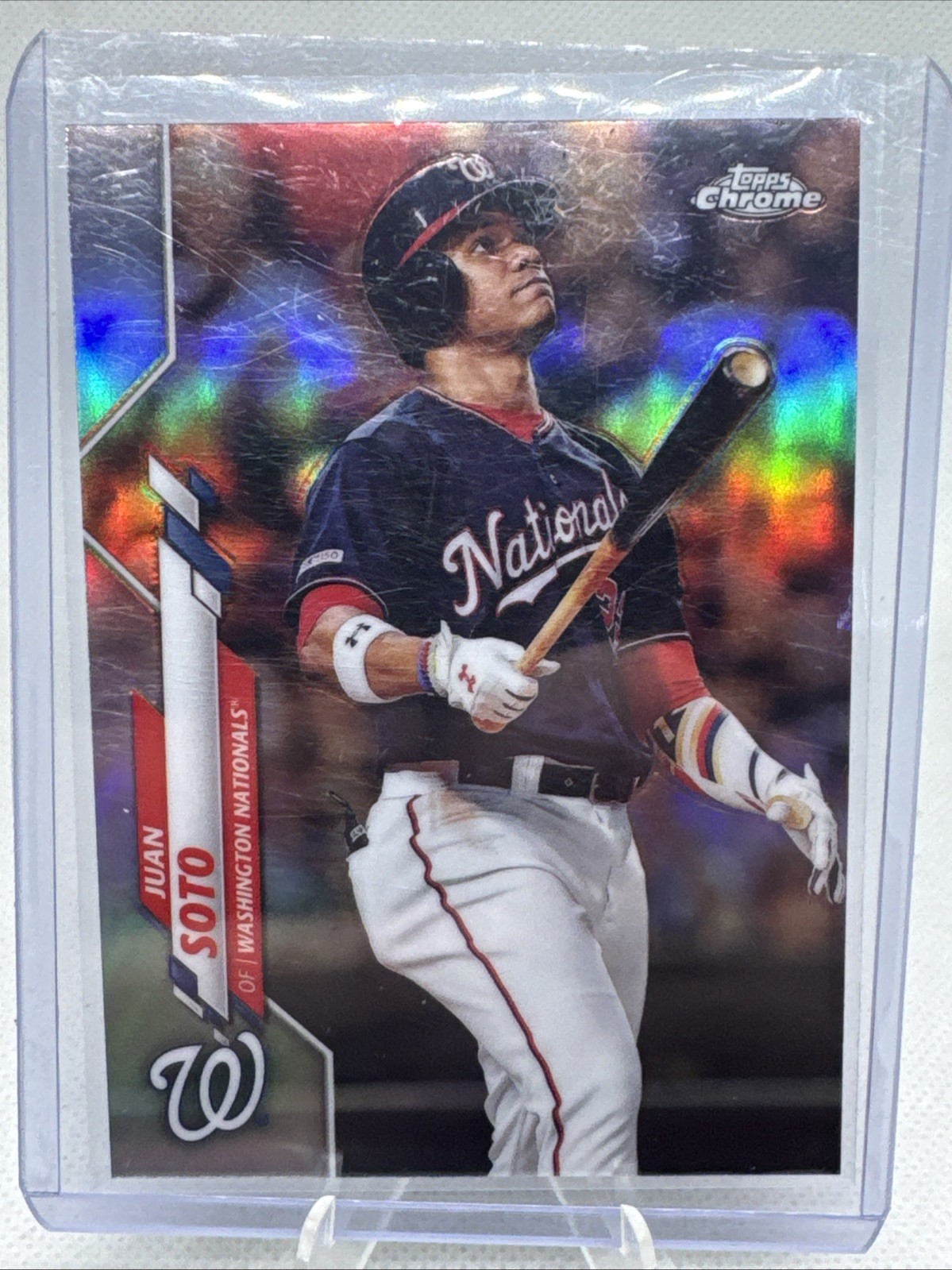 2020 Topps Chrome Refractor Juan Soto #12 Washington Nationals