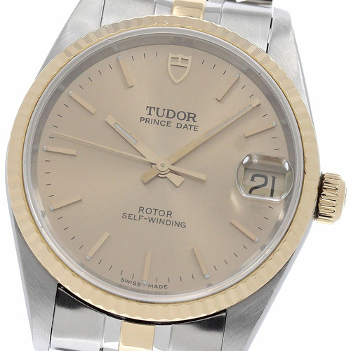 Tudor TUDOR 72033 Prince Date YG Combination Automatic Boys Go...