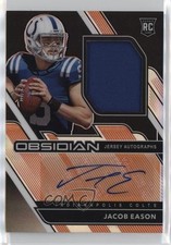 2020 Panini Obsidian Electric Etch Orange 46/99 Jacob Eason #236 Auto 0v5q