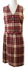 Authentic Scottish kilt SET Aberdeen Rare red plaid pure new Wool 28