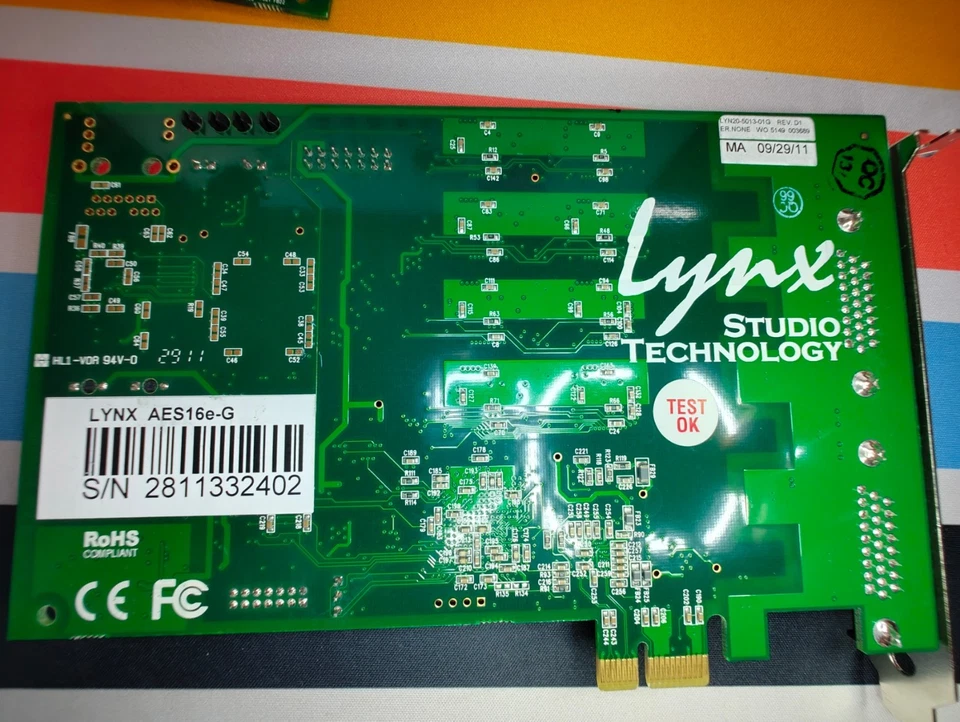 Lynx AES16E - 16 channel 24 bit/192KHZ Digital I/O PCI Express Card + breakout - Image 3 of 3
