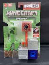 Mattel Minecraft Redstone Charged Series Figure - Creeper W/ TNT Block