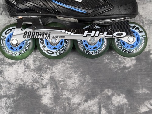 Bauer RSX Inline Hockey Skates Senior Size 8 Hi-Low 80807676 Medium Chassis - Picture 10 of 20