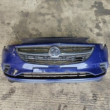 Vauxhall Corsa E Complete Front Bumper & Grilles Royal Blue GEK (20Z)